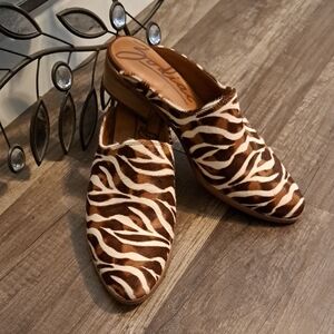 Zodiac Cow Hair Mules